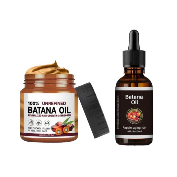 Pure Batana Butter &amp; Essential Oil Duo for Ultimate Hair Transformation