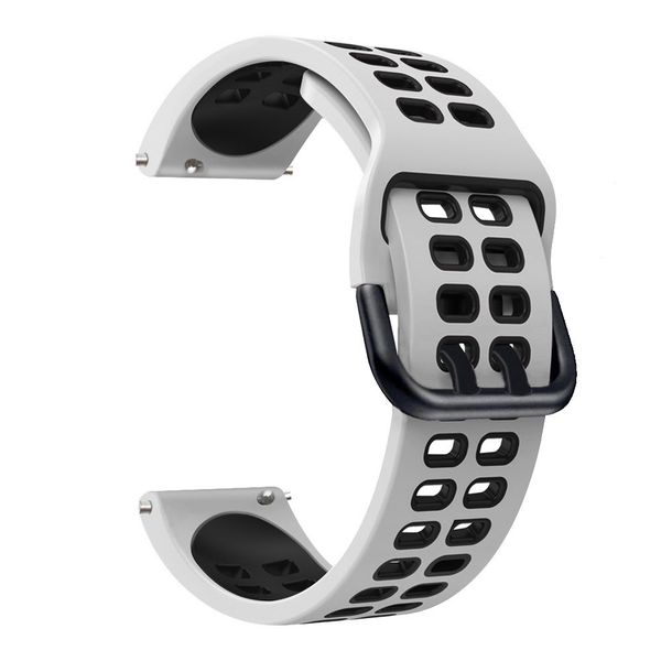 Silicone Sport Strap for Polar Vantage M- White/Black