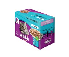 Whiskas Cat Food Multipack Pouch Fish in Jelly (12 x 85g)