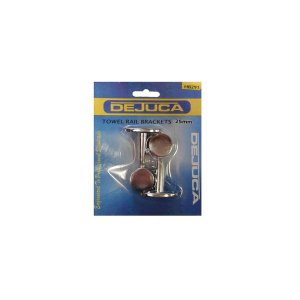 Dejuca - Towel Rail Bracket - Cp - 25mm - 2/Card - 2 Pack