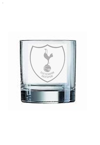 Tottenham Hot Spur - Etched Whiskey Glass - Set of 2