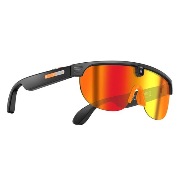 ARKIMD AI 4K Cycling Glasses: 800W Cam Translate BT Call Music Color Change