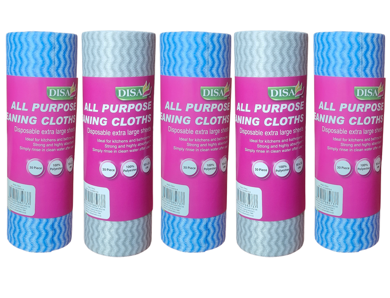 All Purpose Cleaning - Disposable Kitchen Wipes (150 Wipes) | 3 Blue 2Grey