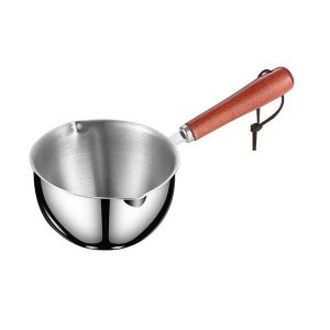 300ml Stainless Steel Coffee Milk Warmer Butter Chocolate Fondue Pot