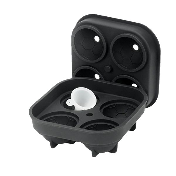 Football Shape Silicone Ice Cube Tray With Lid