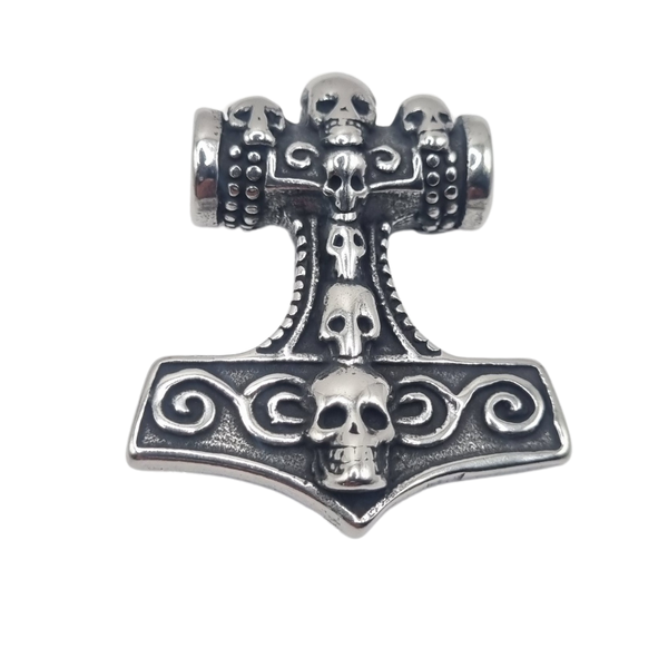 3D High Grade Stainless Steel Pendant - Thor's Hammer or Mjöllnir