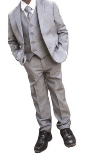 Boys Grey 3 piece suit