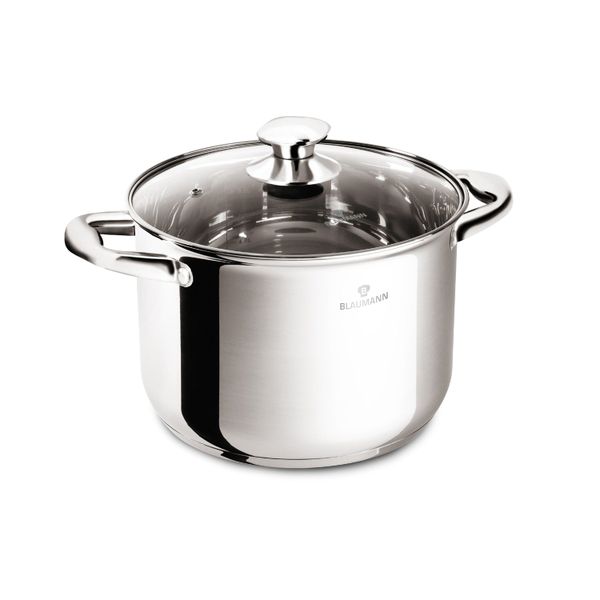 Blaumann 20cm Stainless Steel Stock Pot with Lid - Gourmet Line