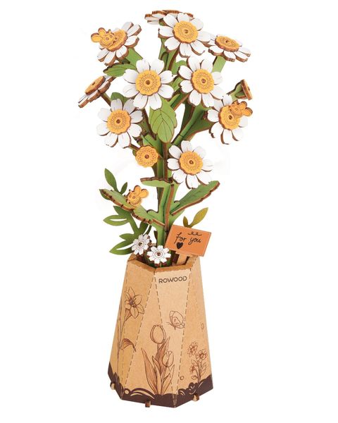 Robotime Wooden Bloom Craft 3D Puzzle - Chamomile (101 Pieces)