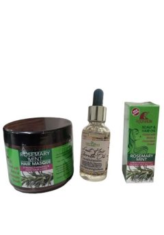 Rosemary Hair Mask &amp; Oil with Hair Growth Oil