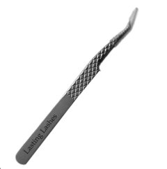 Lasting Lashes - 90 Degree Silver Fibre Tip Tweezer