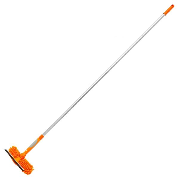 Home Extendable Flexible Squeegee Glass Window Cleaner Mop - 184cm