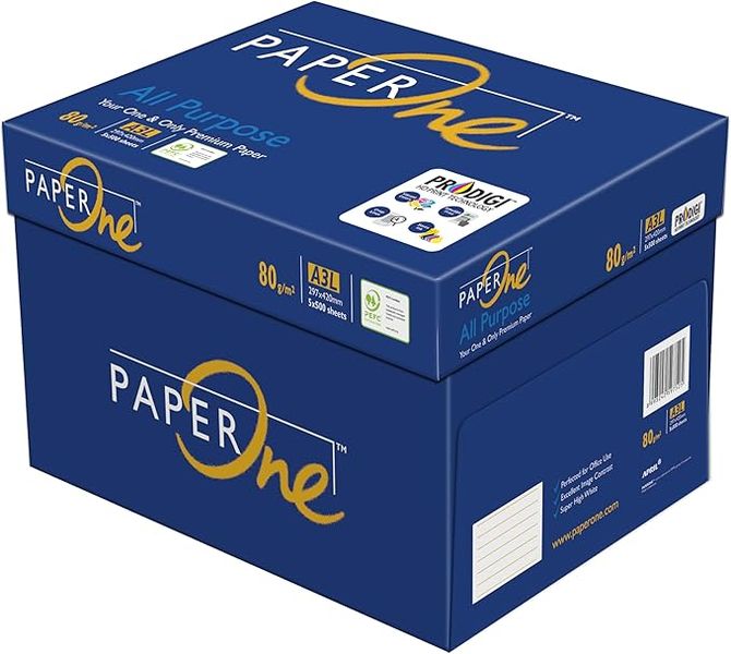 PAPER ONE A3 Printing Paper - 500 Sheets 80gsm - 1 Ream