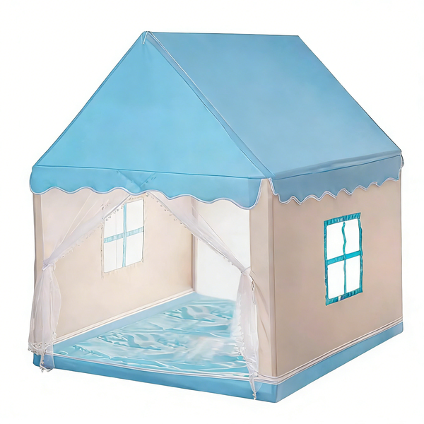 Children Playhouse Tent Kids Indoor Outdoor Portable Castle Playhouse Blue