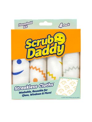 Scrub Daddy Streakless Cloths - Pack of 4