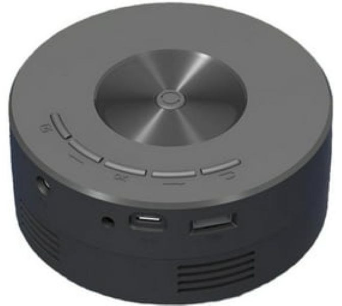 LED Circular Mini Projector
