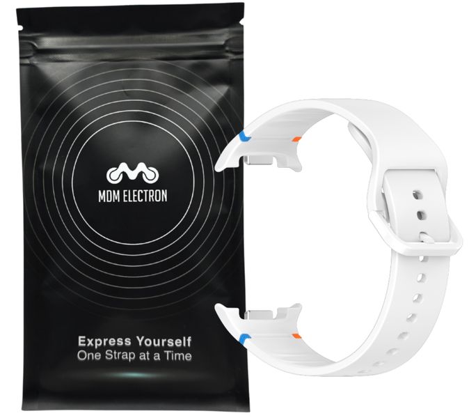 Official Silicone Strap Compatible With Samsung Galaxy Watch 8-White