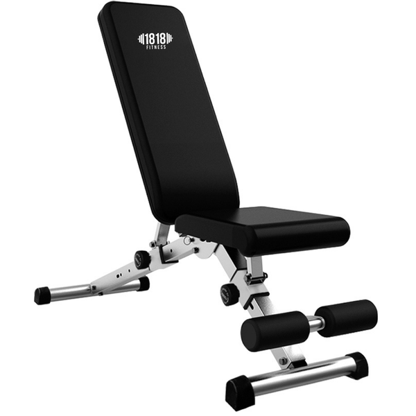 1818 Fitness Adjustable Bench - Black