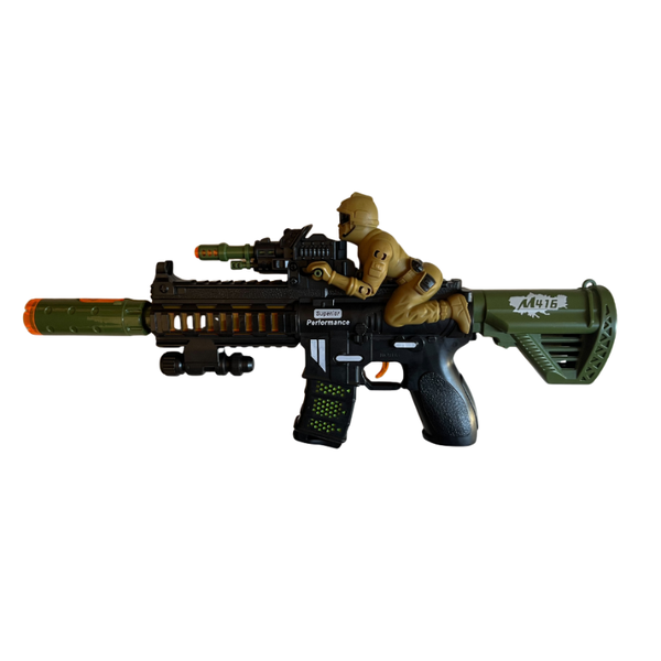 Acousto-Optic Electric Submachine Toy Gun with Lights &amp; Sound Effects