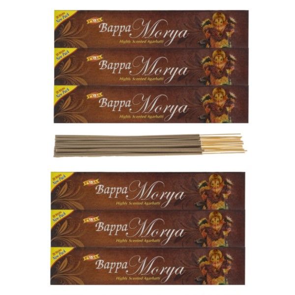 Puja Incense Sticks Highly Scented Agarbatti - Bappa Morya - 120 Sticks