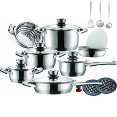 19 Piece Stainless Steel Pot Set