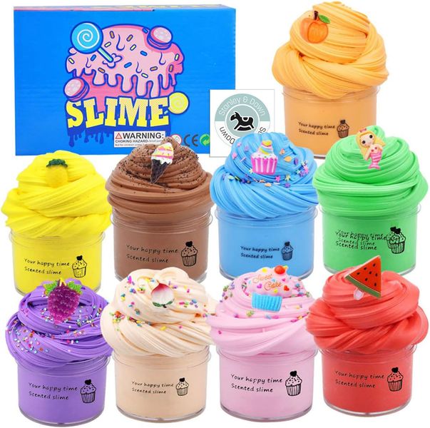 Slime DIY Scented Mini Butter Slime Toys Kit for Kids Age 6+ - Set of 9