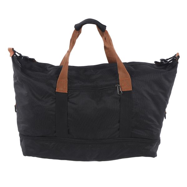 Black gym travel bag