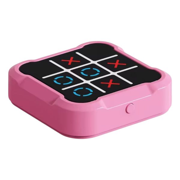 SmartPlay 4 in 1 Mini Game Console Tic Tac Toe Memory Handheld Fun - Orange