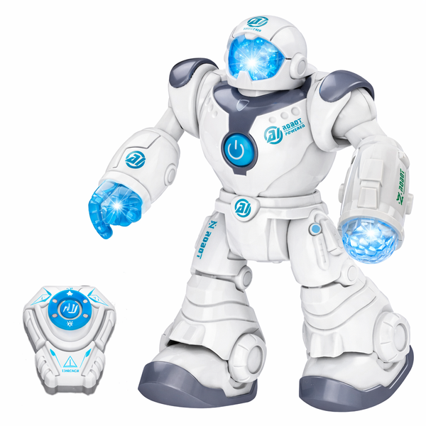 Remote Control Robot with Lights - RC Walking Robot - LED Light-Up Hands