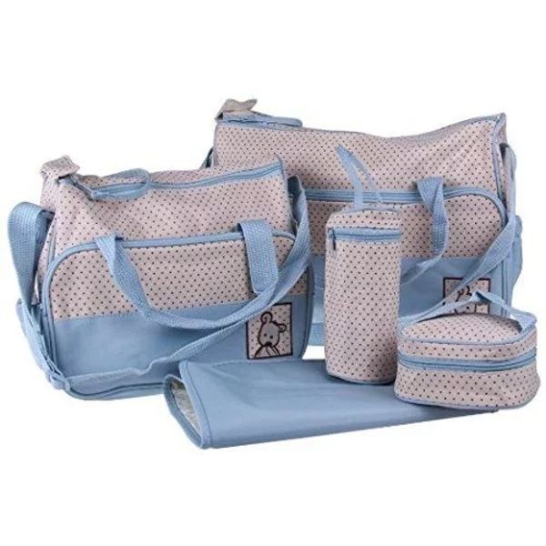 5 in 1 Multi - Functional Baby Set - Light Blue