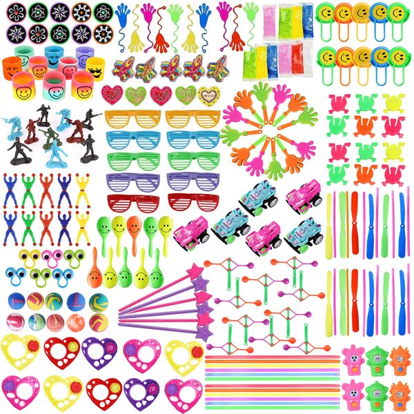 200 Piece Party Favours Bulk Toys Set for Kids Birthday Party Christmas