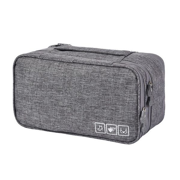 Portable Double Layer Underwear &amp; Cosmetics Storage Organizer Travel Bag