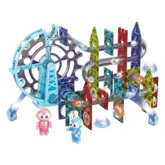 120 Pieces Educational Construction Toys Magnetic Marble Run Building (B4848)