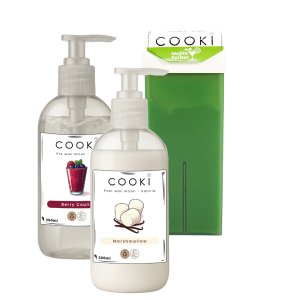 Cooki Mojito Sorbet Cartridge, Pre-Wax Lotion + Post-Wax Lotion