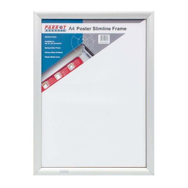 Parrot Poster Frame Econo - Aluminium with Mitred Corners - A4