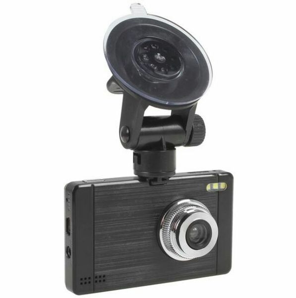 HD Portable DVR 2.4 inch TFT LCD Screen Vehicle Dash Cam/Recorder - Black