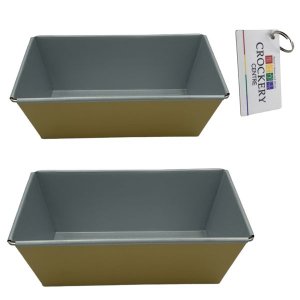 2 Piece Loaf Pan Gold 21x12x7.5cm + Keyring