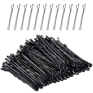50-Piece Straight Hair Pins - 5.5cm - Black