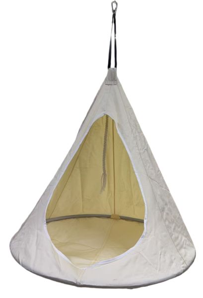 Suspended double chair hammock swing