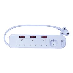 Multiplug 6Way 3X16A 2X5A 1Xsc - 4 Pack