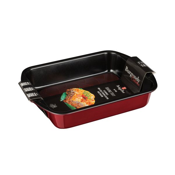 Berlinger Haus 35cm Titan Coating Non-Stick roaster - Burgundy Metallic