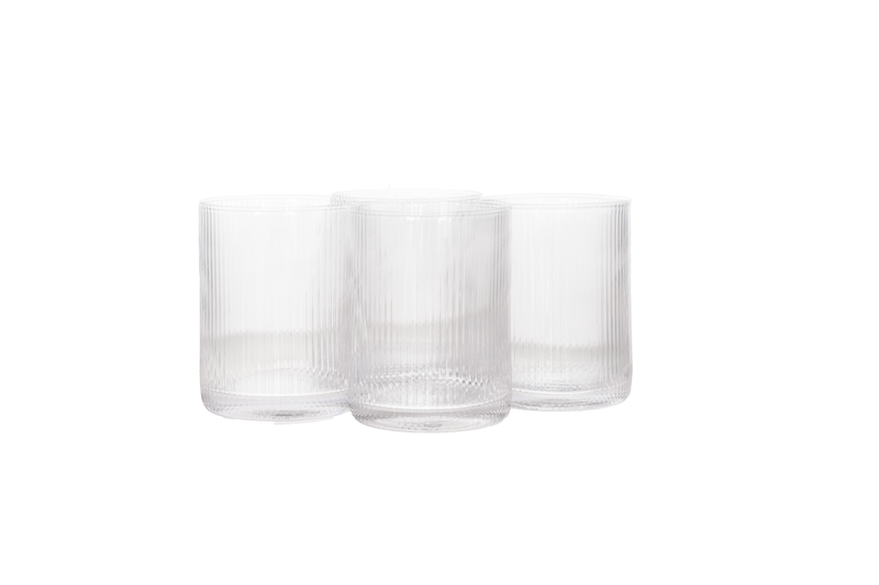 Danny Home Striped Whisky Glasses 260ml