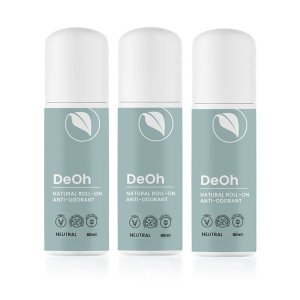 Unscented 80ml Natural Roll-On x 3