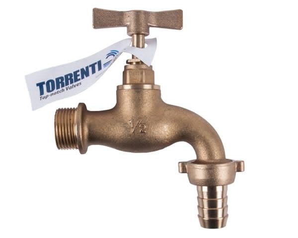 Torrenti Brass Hose Tap - 15mm