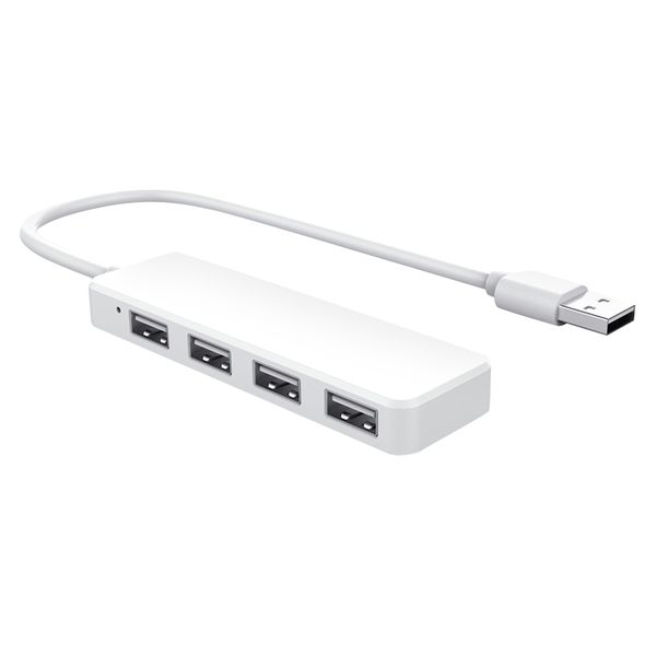 Ultra Slim Usb Hub 4-Port Usb 2.0 Hub White