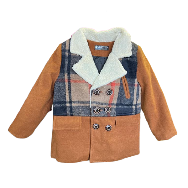 Boys Winter Warm Fashionable Jackets - Brown