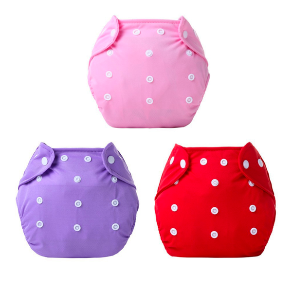 Reusable Adjustable Toddler Training Pants Nappies With Liners-3 Piece