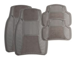 Stingray - 4 Piece Rubber/Velour Car Floor Mat Set