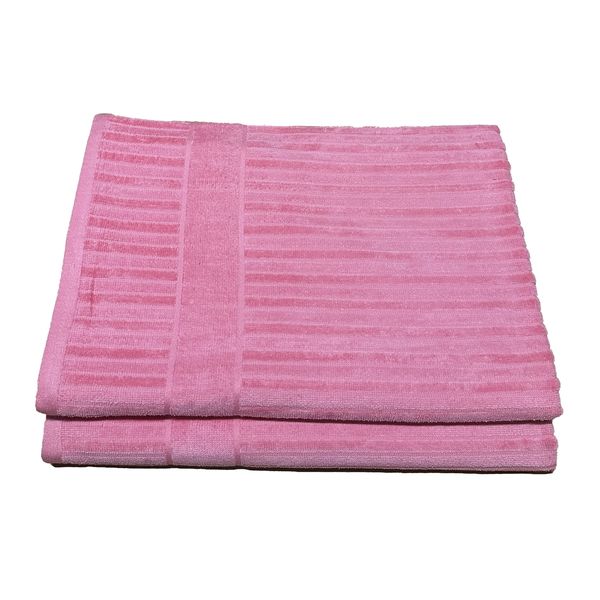 Luxury Velour Beach Towel Cotton - 100 x 170cm - 400gsm - P3 - 2 Pack