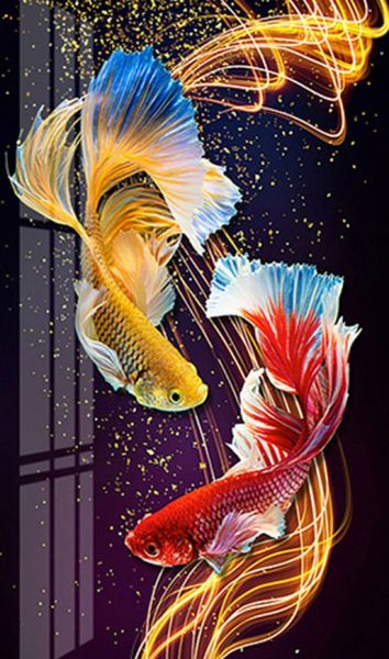 Diamond Painting DIY Full Drill - Fish 50x80cm